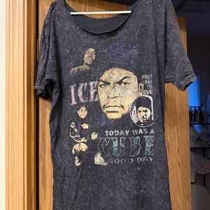 Graphic Tee with Ice Cube Print